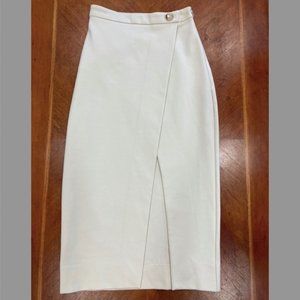 Babaton Slit Skirt in Ivory - Size 00